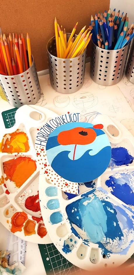 Maquette gouache