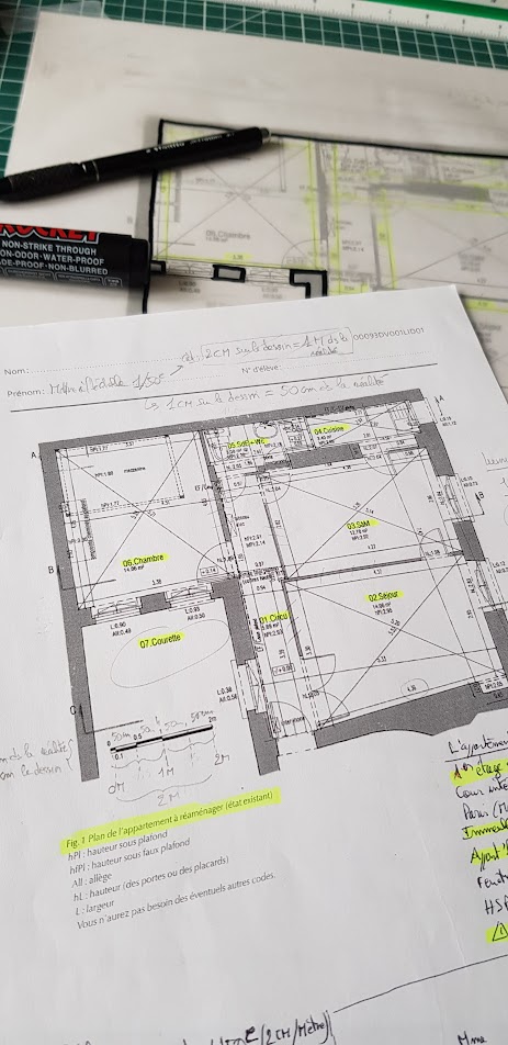 Plan 2D mis au propre par Horizon Coquelicot Quimper