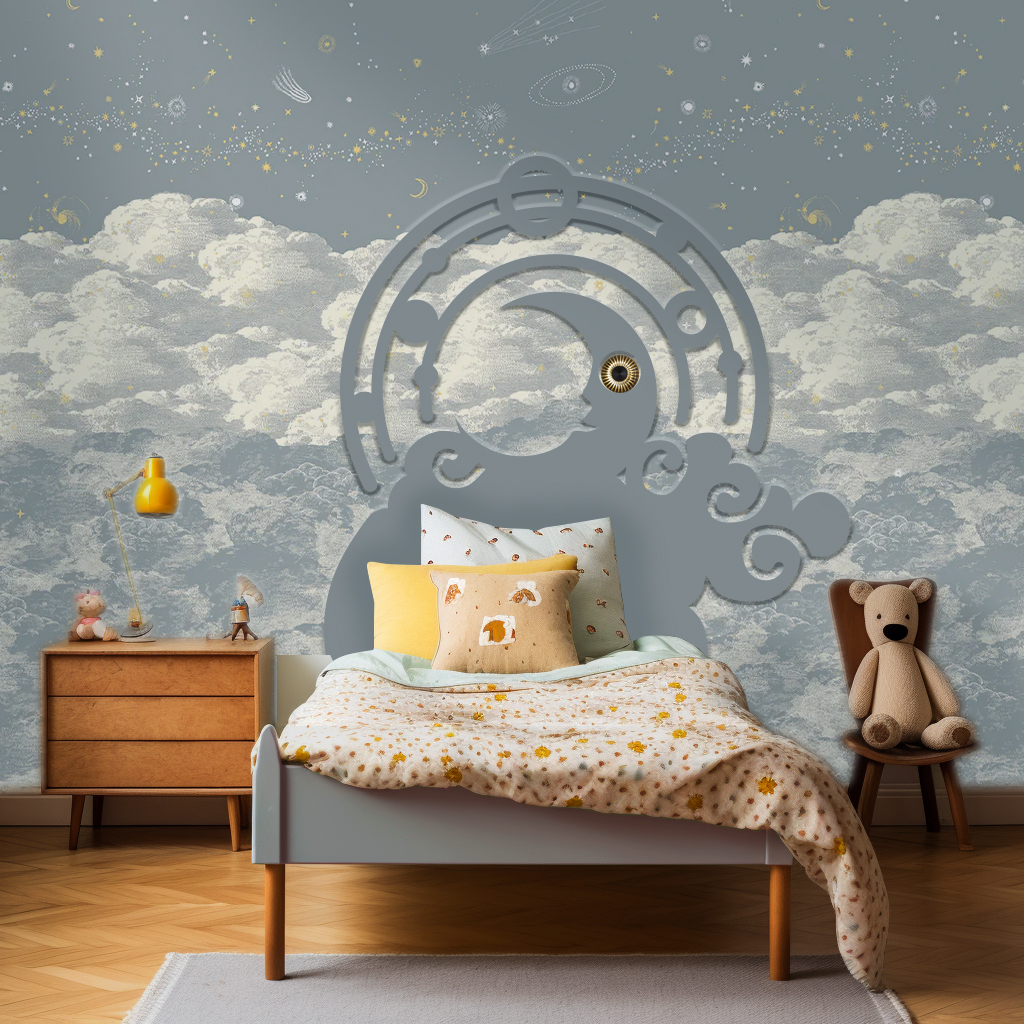 Tete de Lit Modèle Céleste En Relief