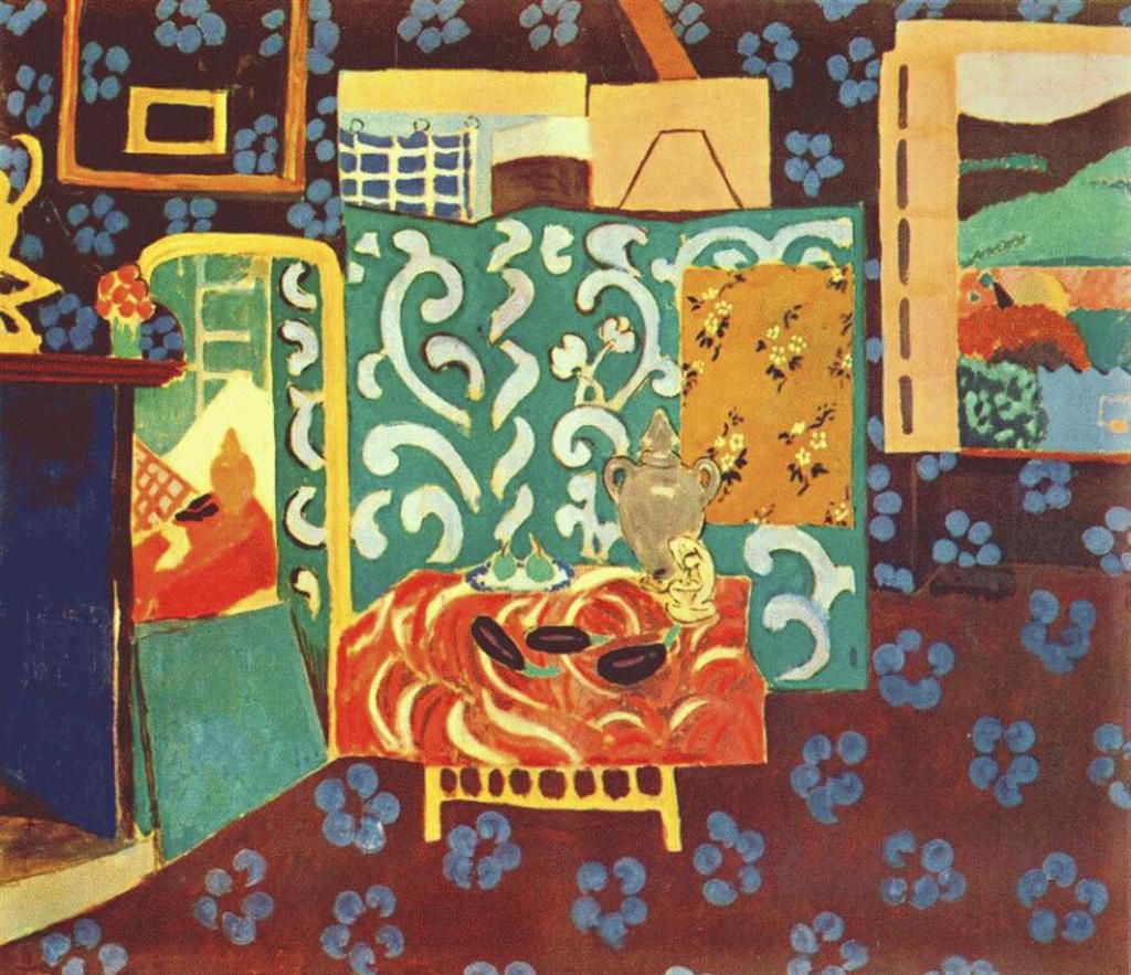 L'intérieur aux aubergines de Matisse