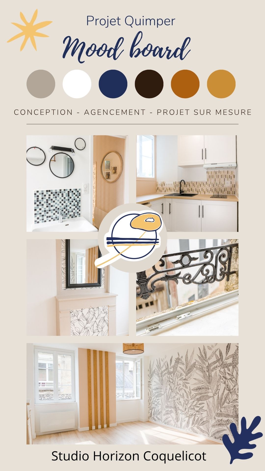 Moodboard Studio Providence Quimper par Horizon Coquelicot Quimper