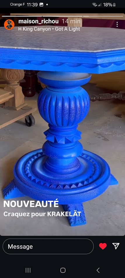 Table BLEUE Richou Photo Maison Richou