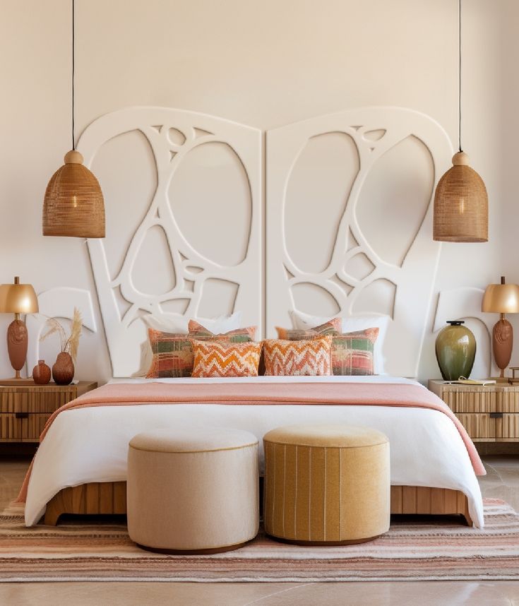 Tete de lit Gaudi par En RELIEF Design partenaire de Horizon Coquelicot