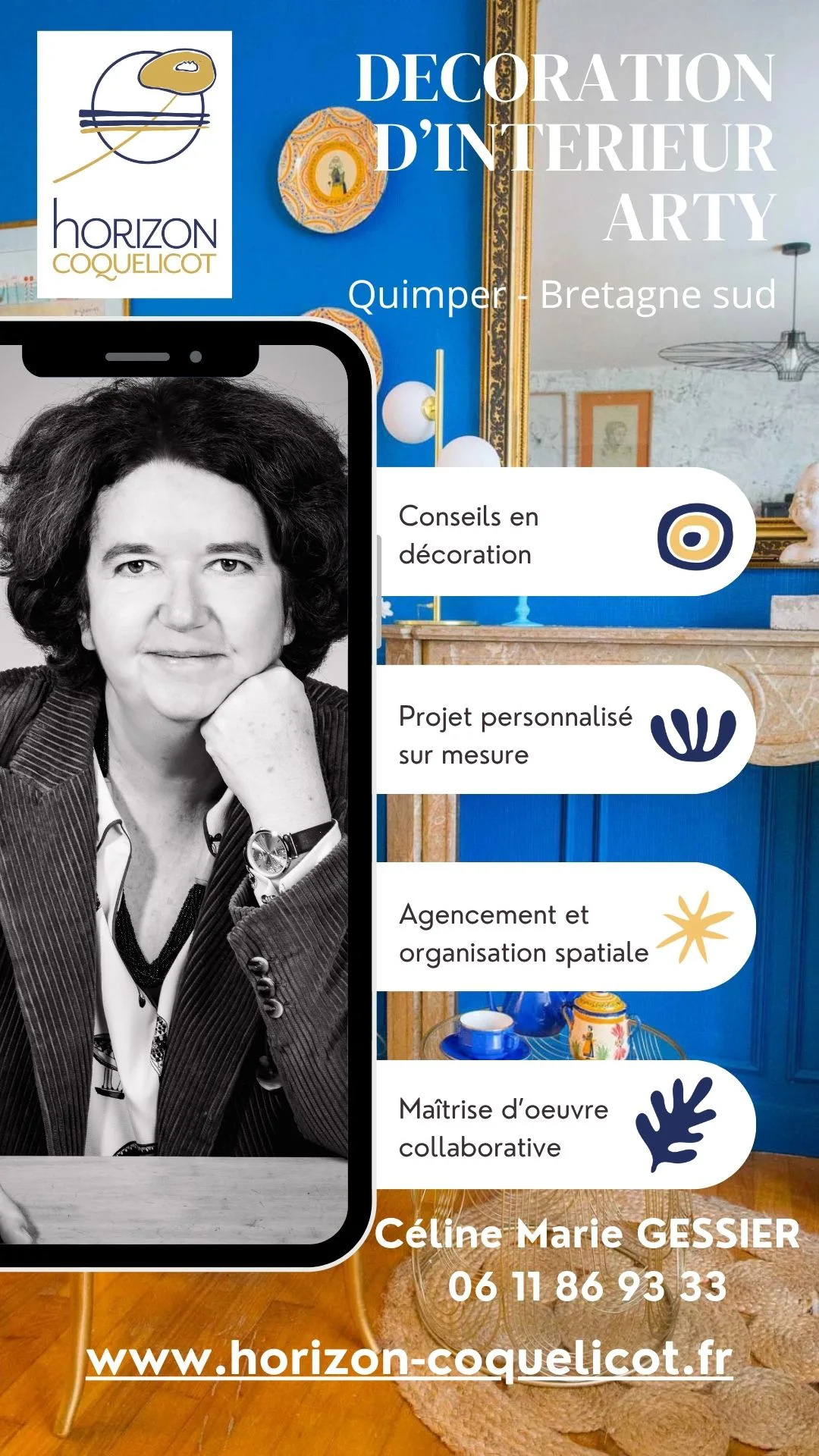 Céline Marie Gessier décoratrice d'intérieur à Quimper Finistère