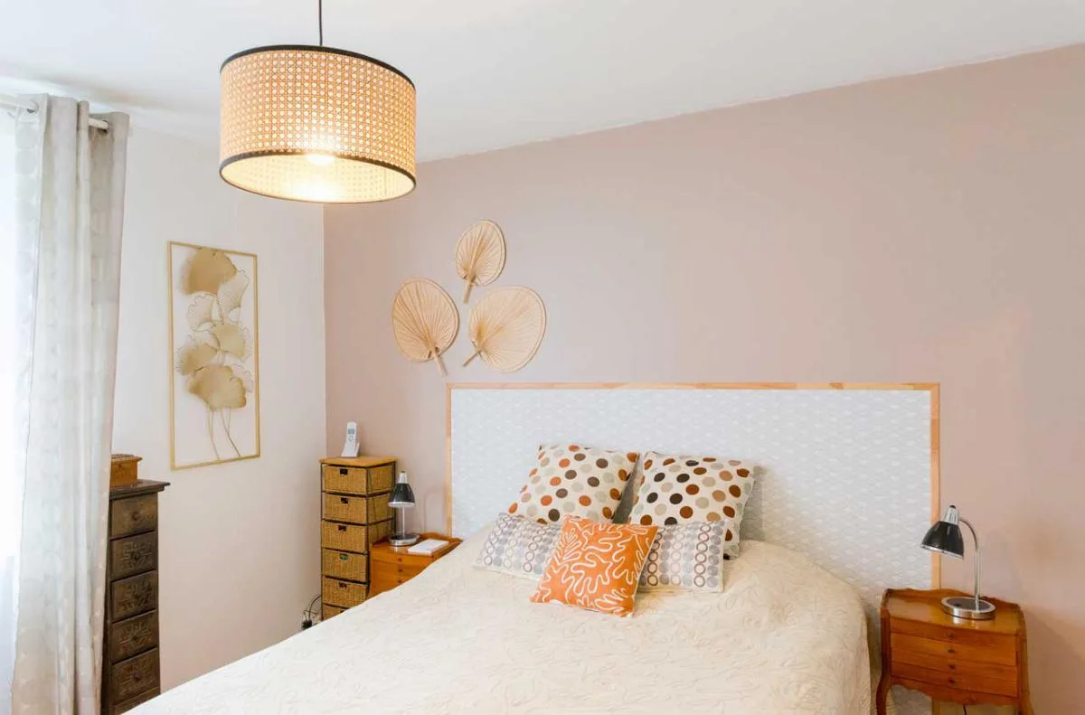 Chambre parentale, avec dressing, inspir&eacute;e de l&rsquo;Art &eacute;gyptien.